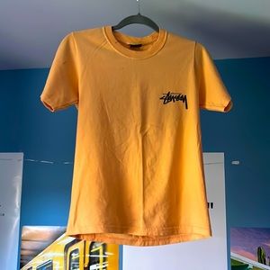 Orange Stüssy 2021 Design Tee Shirt